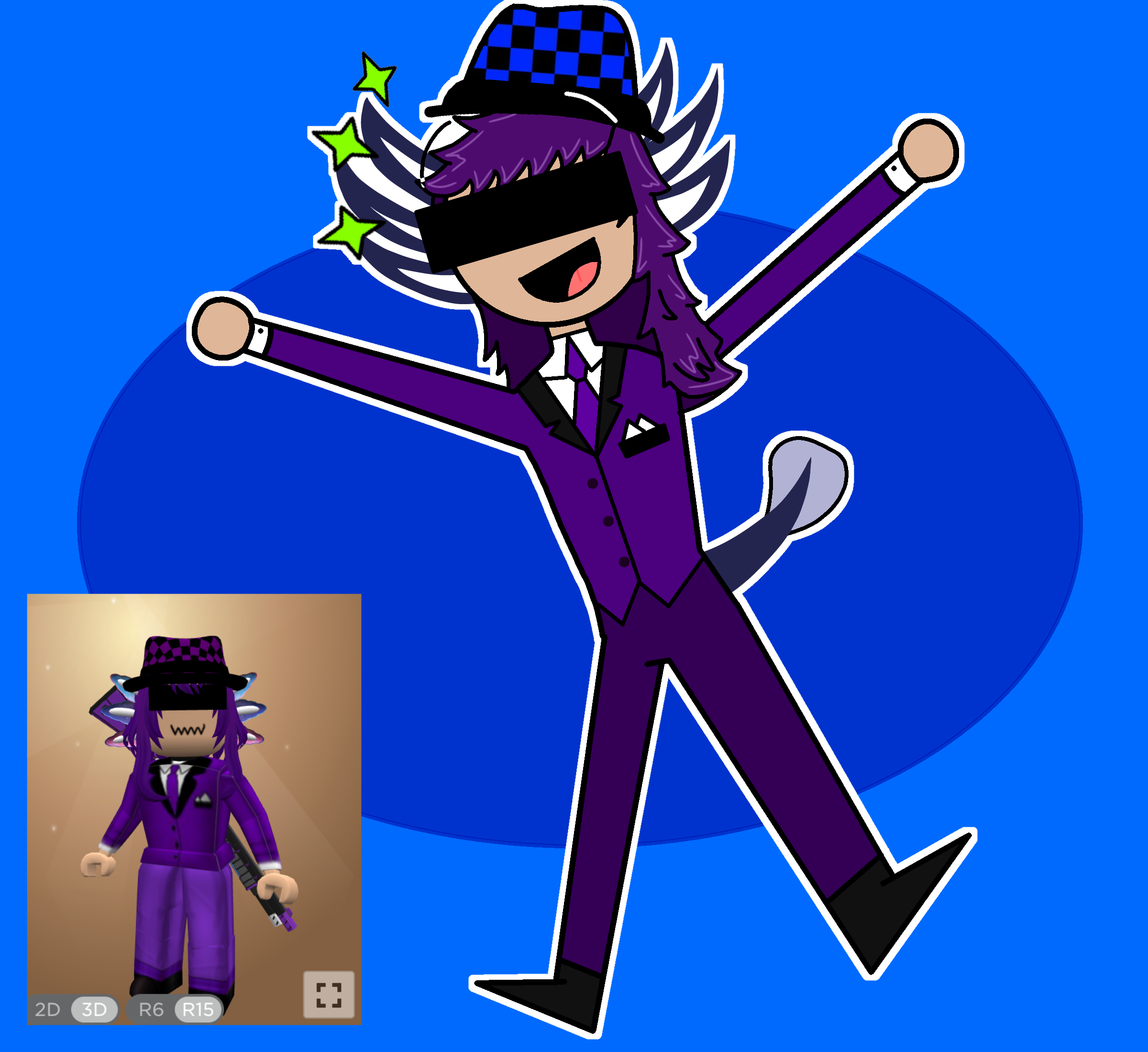 drawing my friends roblox avatar lol