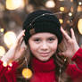 Young Headshot With Bokeh Light In Winter