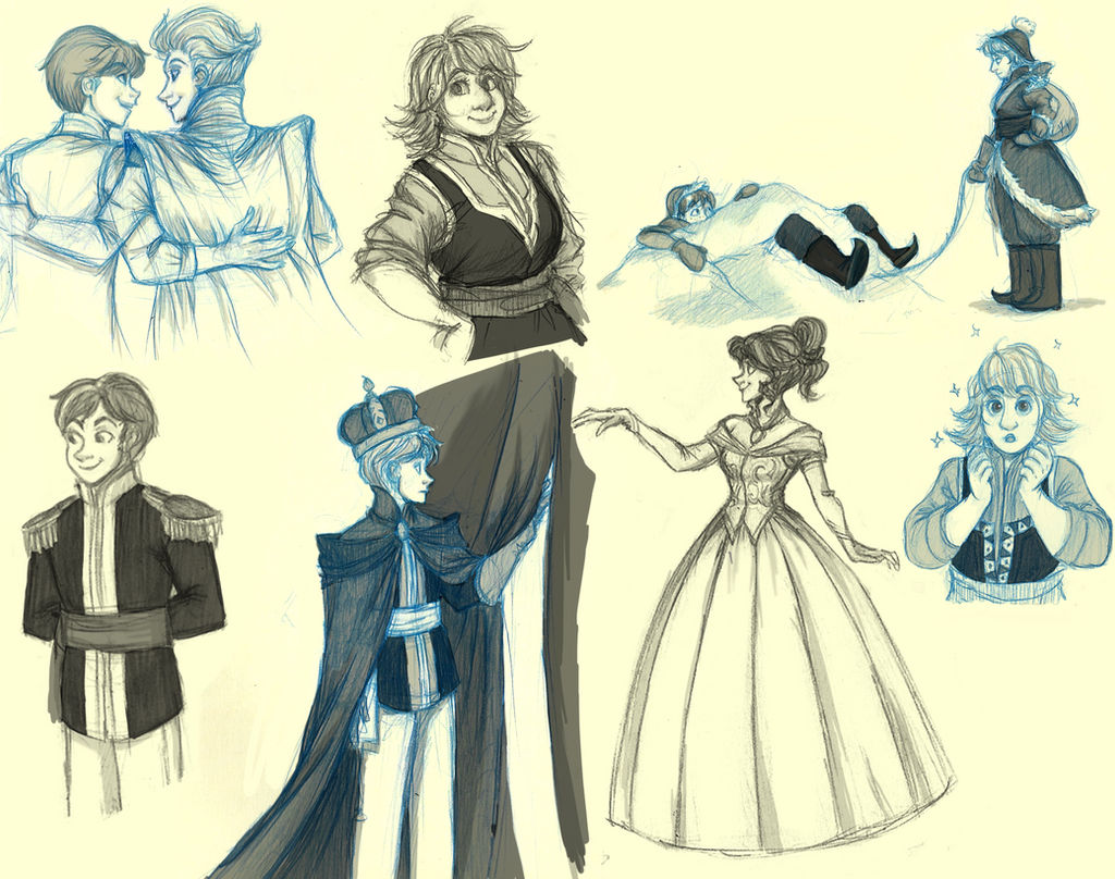 Frozen Rule 63 Sketchdump by pinkyapple on DeviantArt