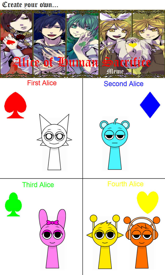 Alice of Human Sacrifice + Sprunki Meme by MixTapeFan2016isback on ...