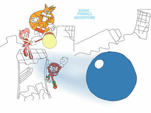 Sonic Pinball Adventure initial concept art