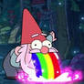 Gnome barfing... RAINBOWS!!!