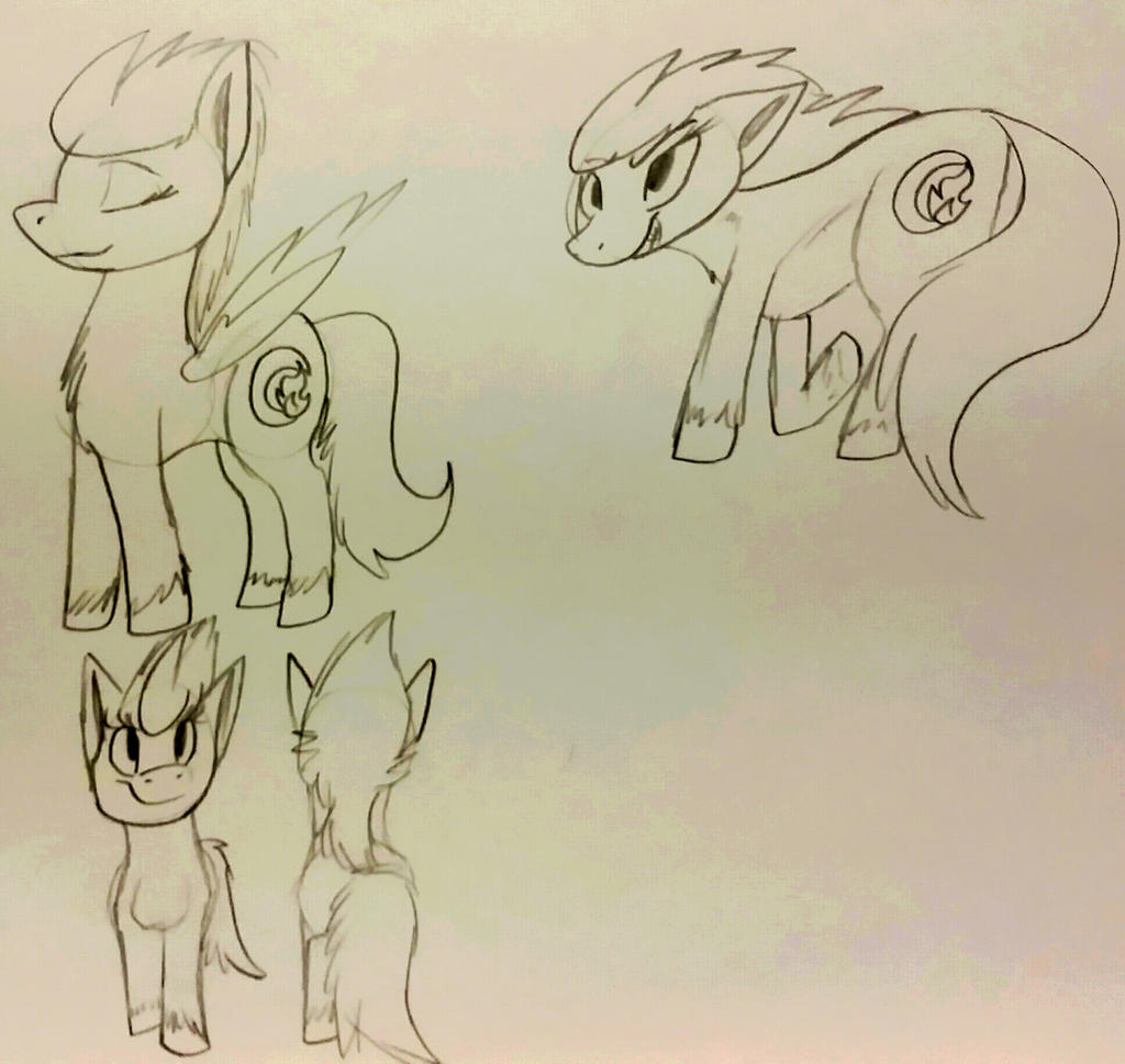 Moonfire pony doodles