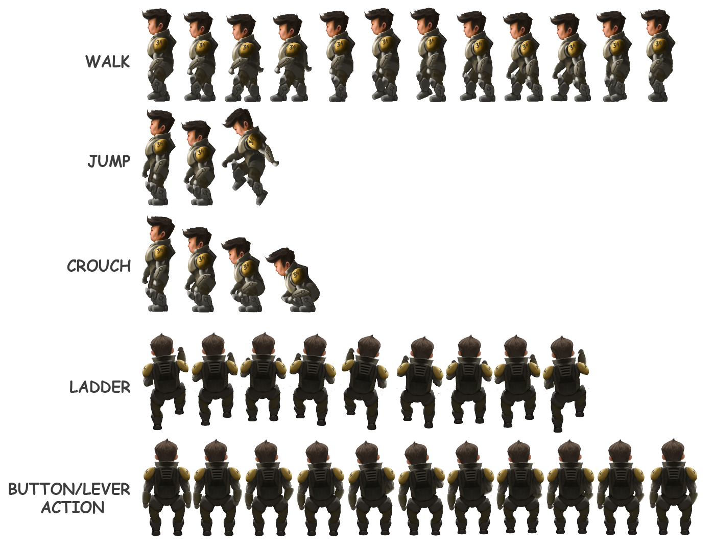 Kuwirama character sprite sheet by FenrisV on DeviantArt