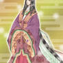 Japan Heian long hair woman fuyounohito .