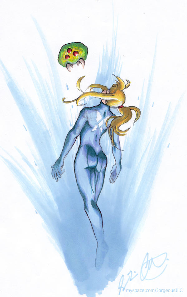 Samus Aran and Metroid