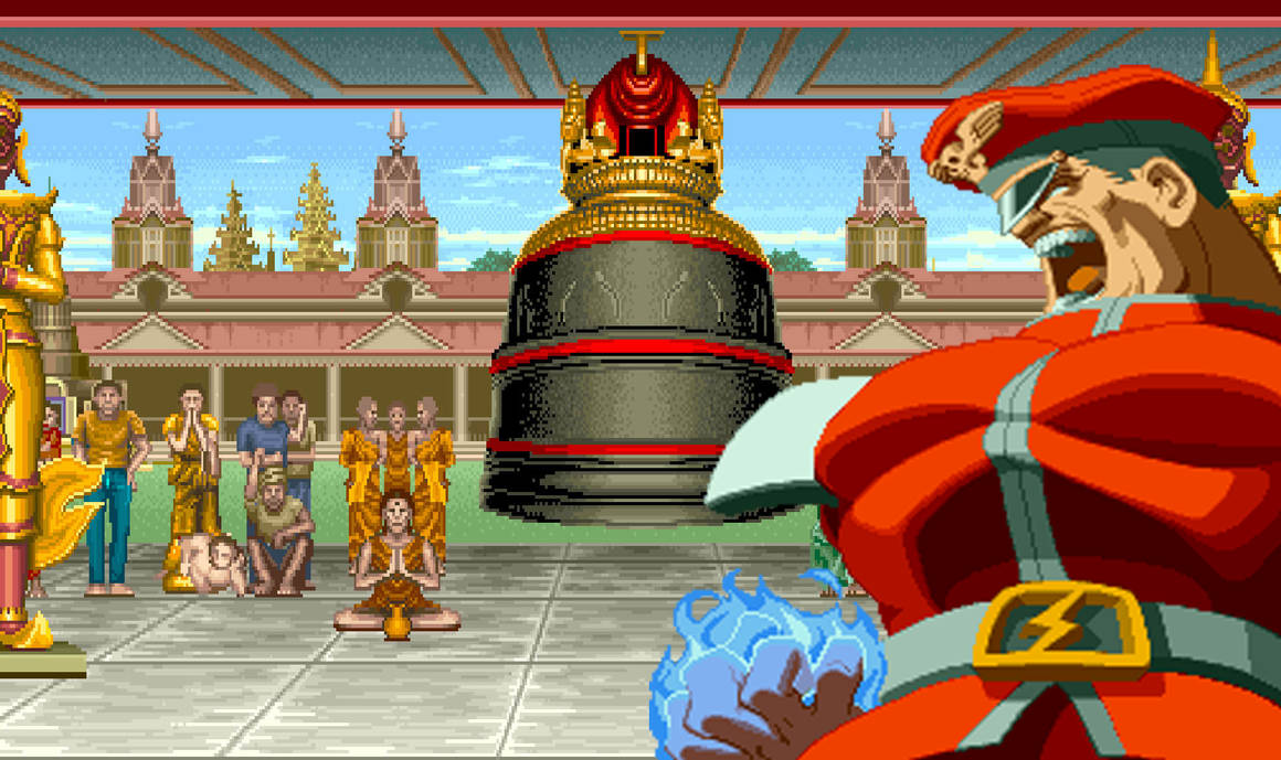 Street Fighter Alpha 2-Gokuentou Islan-Akuma Stage by TigerBoy359 on  DeviantArt