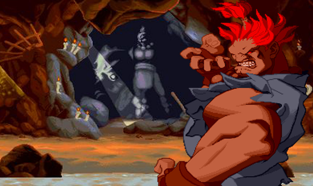 Akuma's face during his Alpha 2 ending. : r/StreetFighter