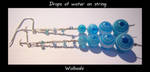 Drops of water on string by wolbashi