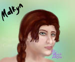 Malkyn Paintportrait request for Cowgirl11 by Burlew