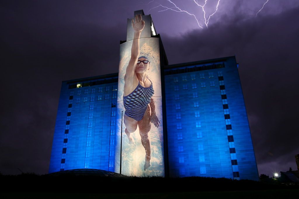 Building in Omaha During Storm