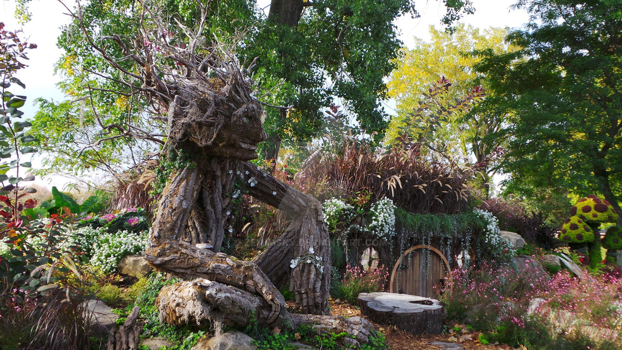 Ent House Ent watching over the Hobbit's house by zemimsky on DeviantArt