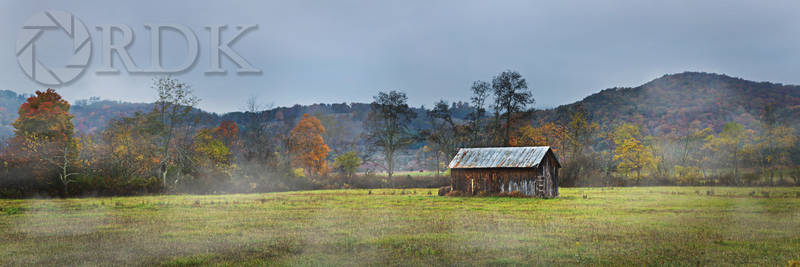 Autumn Mist in Frost, West Virginia