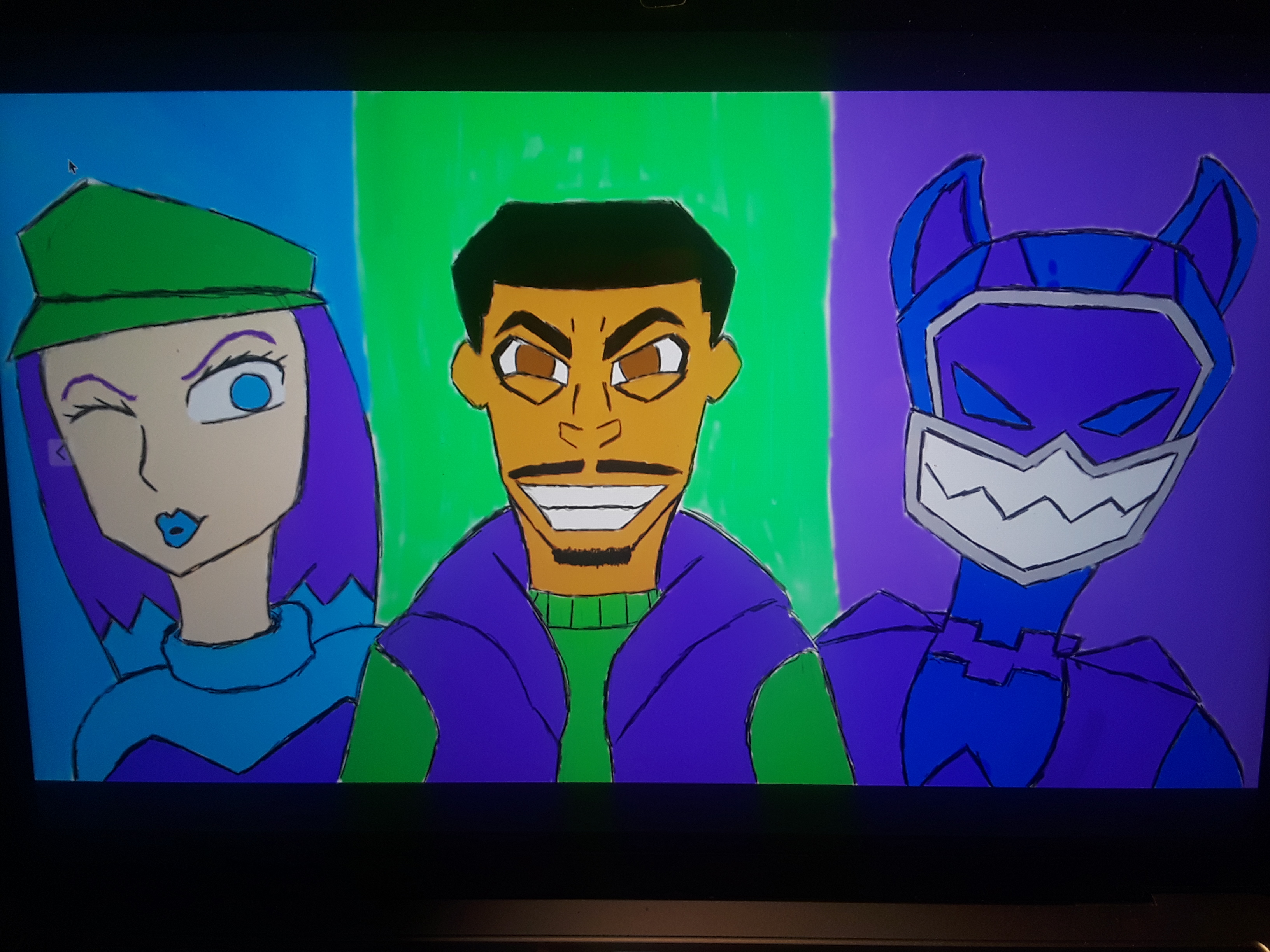 Professor Grumblin Clarina Vision and Blue Coyote