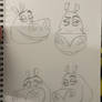 Gloria the Hippo Sketch reference