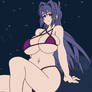 Digital sketch reference Aki Nijou from Maken Ki