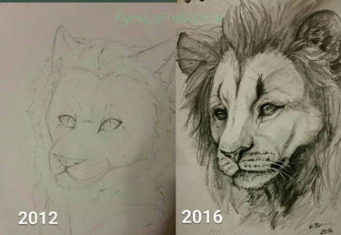 Traditional Redraw: Young Lion