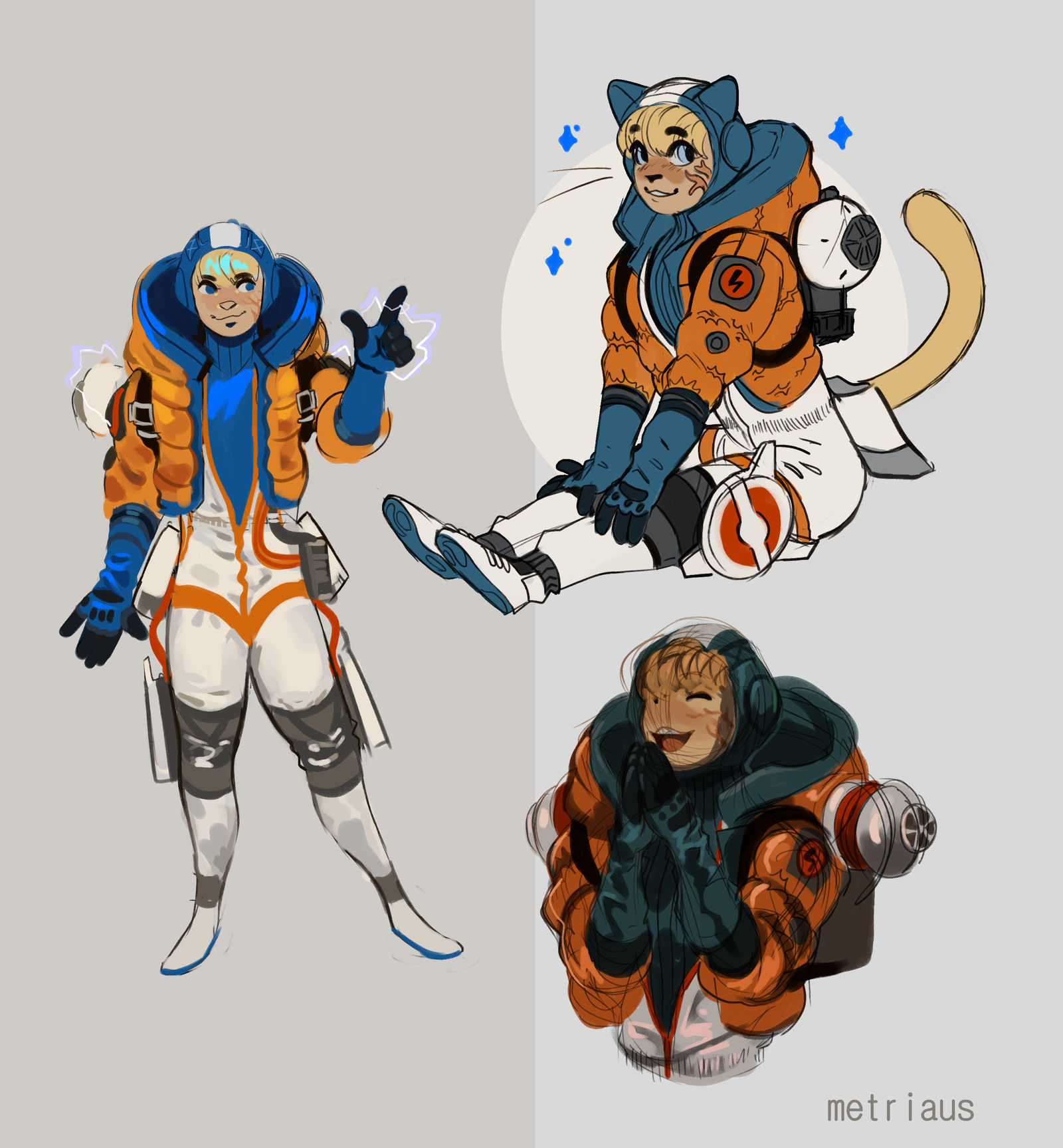 photo Apex Legends Crypto And Wattson Fanart fanart wattson apex legends by metriaus