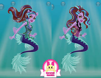 Monster High Great Scarrier Reef Clawdeen Wolf by heglys