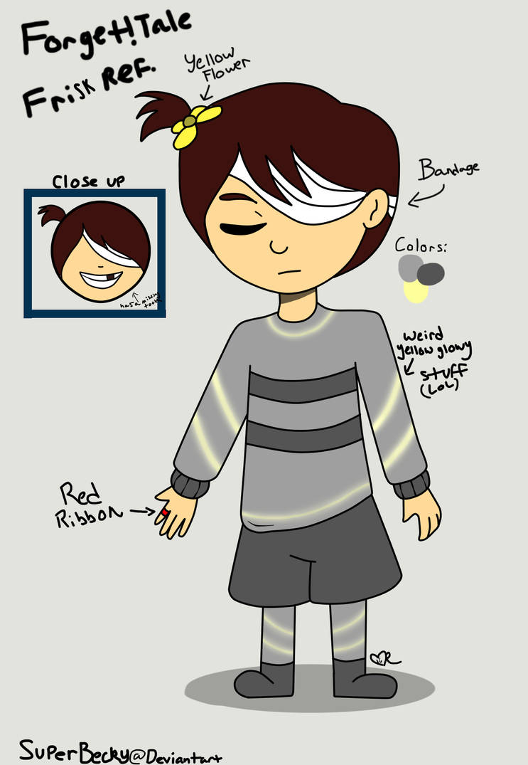 Fallbacktale Frisk Forget!Tale Frisk Refrence OLD/SCRAPPED DESIGN by SuperBecky on DeviantArt
