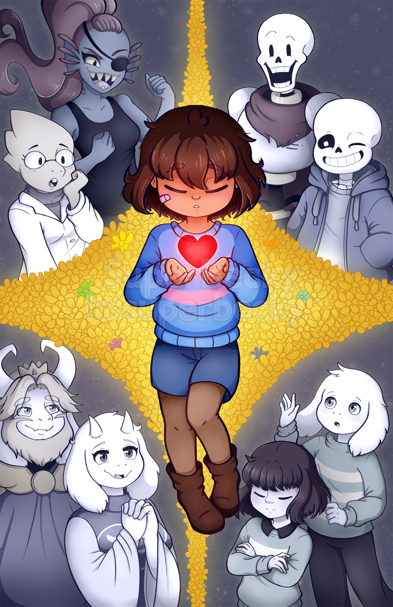 Undertale 8th Anniversary by SuperBecky on DeviantArt