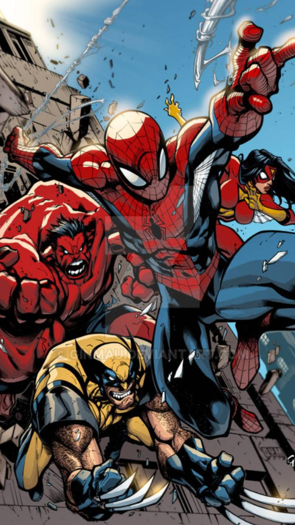 random marvel heroes by gojifan03 on DeviantArt