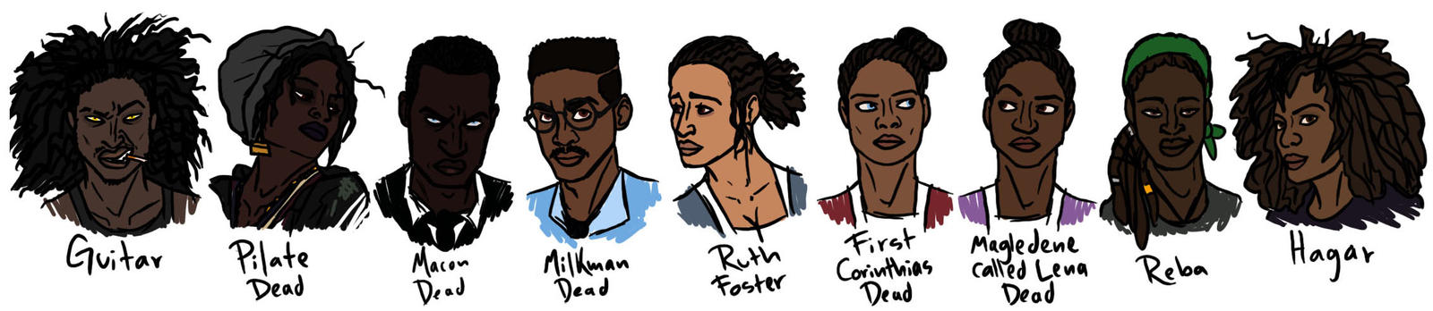 Song of Solomon Characters by Skybird99 on DeviantArt