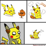 Pikachu gets a Super Leaf