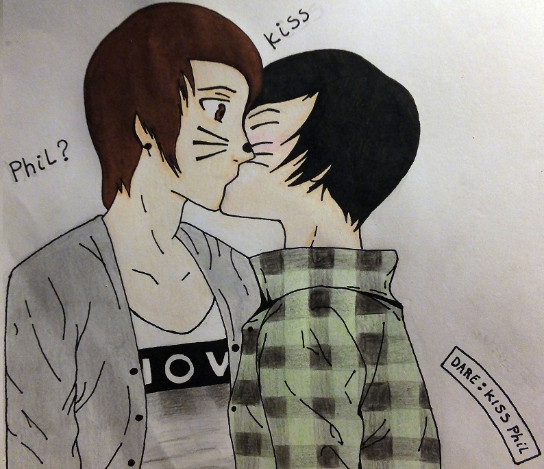 Dare: kiss Phil - Phan