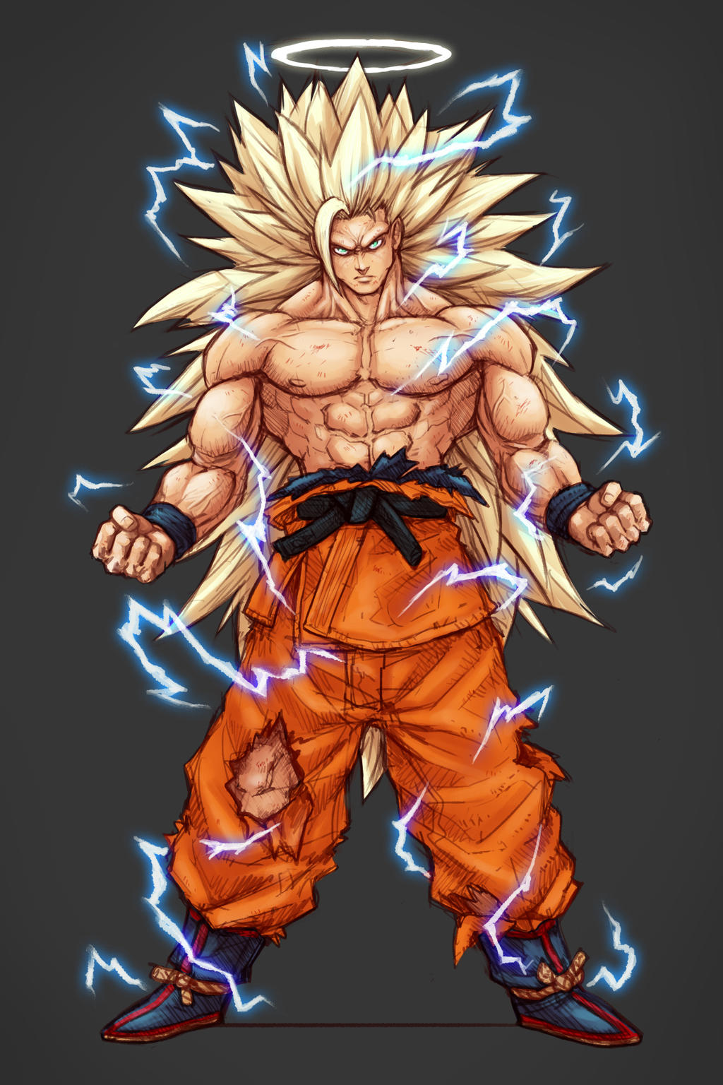 Dessin Dbz Goku Ssj3 Dessin Dbz Goku Ssj3
