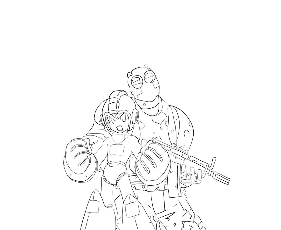 Rock and Robo Lineart