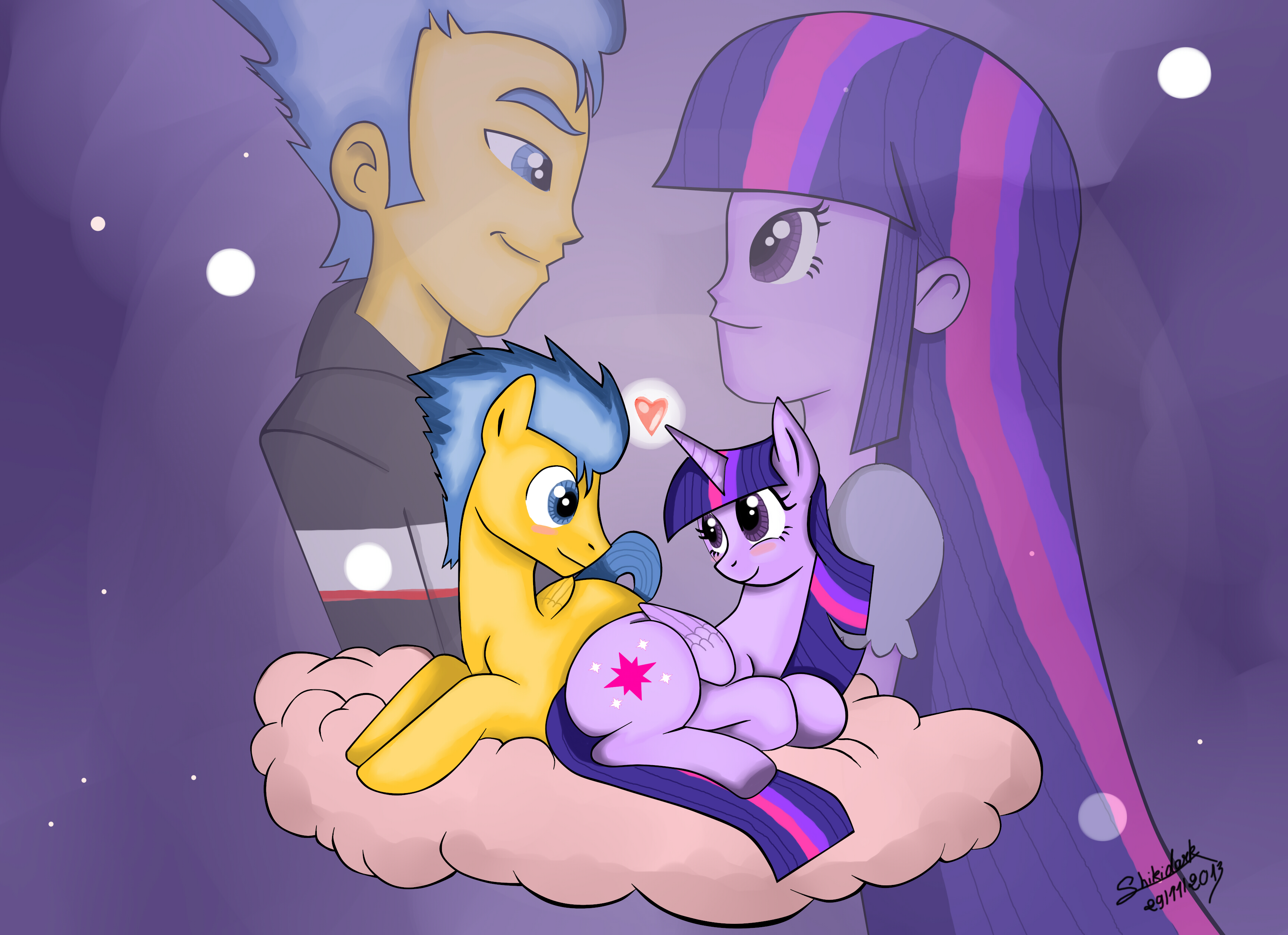 Flash Sentry and Twilight sparkle color