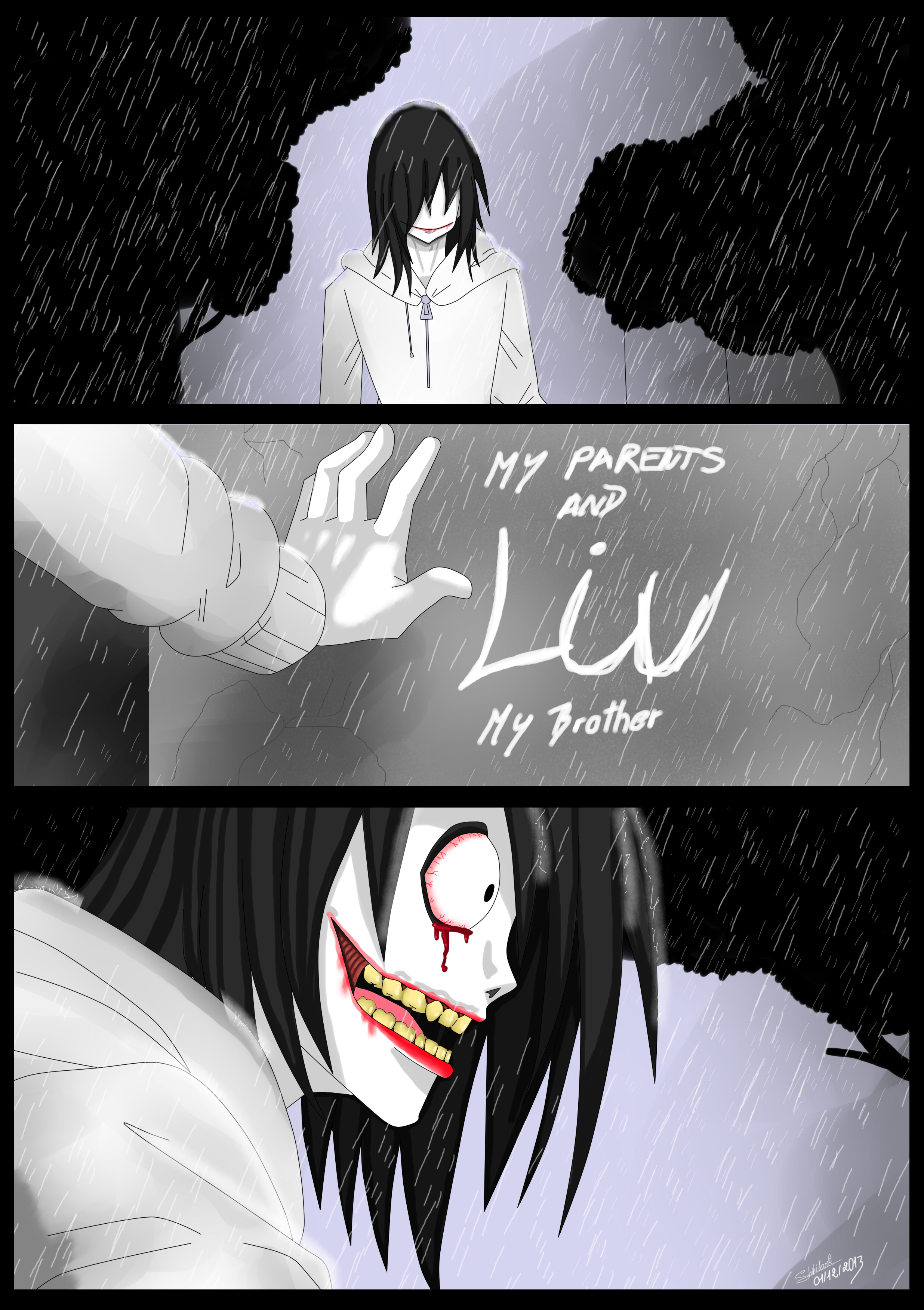 Jeff The Killer fanart Psychosad - Illustrations ART street