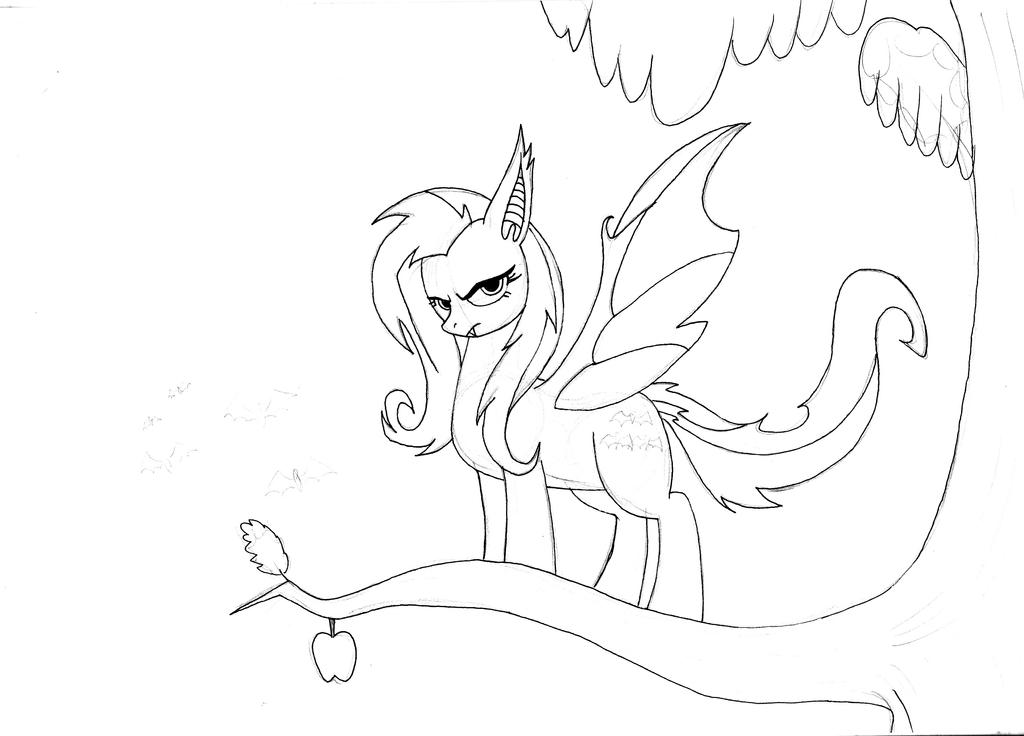 Flutterbat Colouring MLP - Flutterbat no color by Shikidark on DeviantArt
