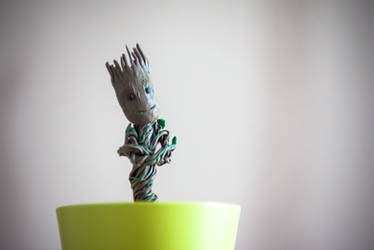 little groot in flower pot