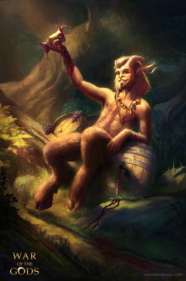 WAR OF THE GODS - Satyr by EmmanuelMadailArt