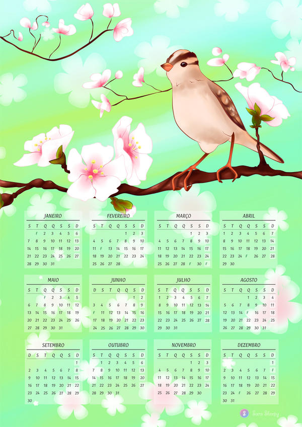 Sparrow calendar 2013