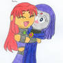 Starfire, I don't need a hug..