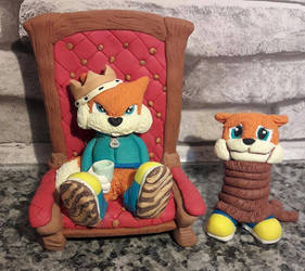 Conkers Bad Fur Day - Clay Tribute by tibbers-workshop