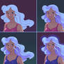 Simple Glowing Hair
