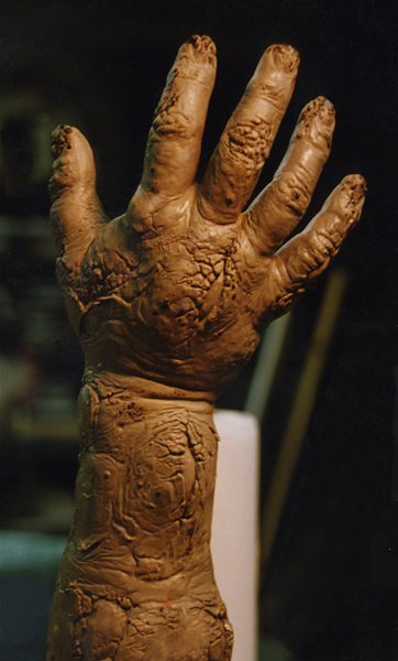 Fried arm sculpture