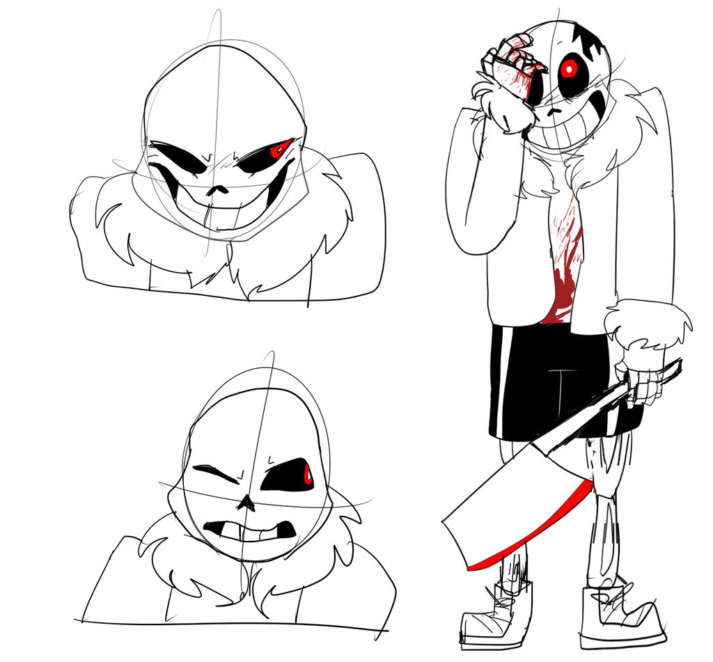 Sans .-Horrortale-. Concept Art by KatyUzumaki on DeviantArt