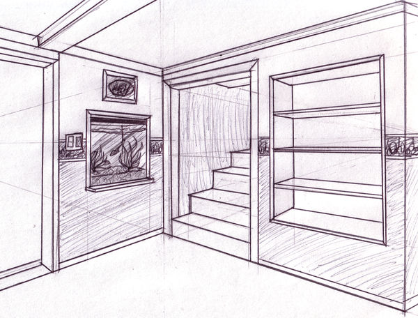 interior Perspective Drawing by TylerKoh on DeviantArt