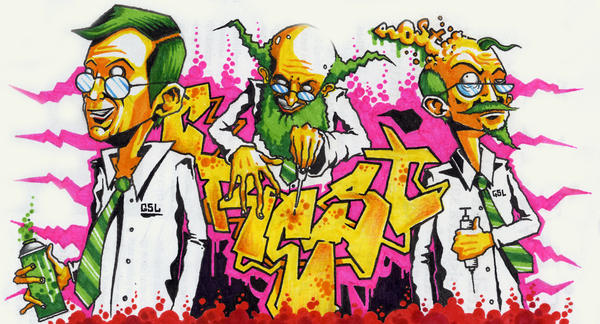 Computer Lab Graffiti GraffitiScienceLab by adAMa9 on DeviantArt