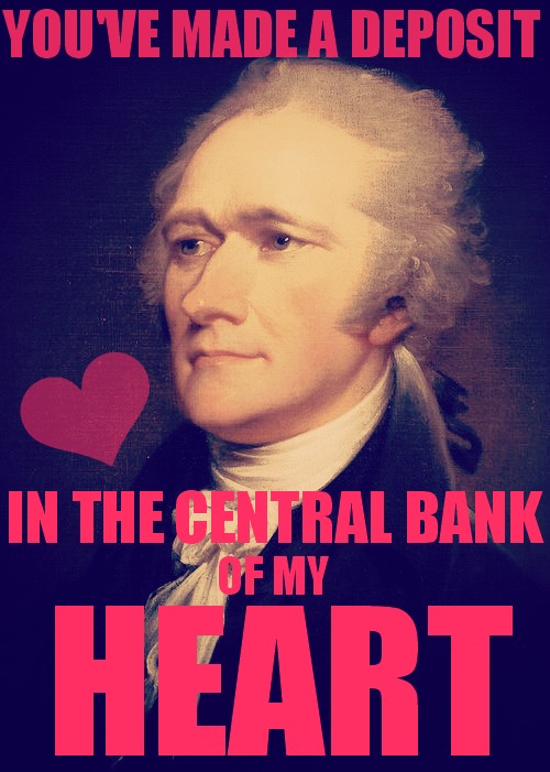 Alexander Hamilton Valentine's Day Card