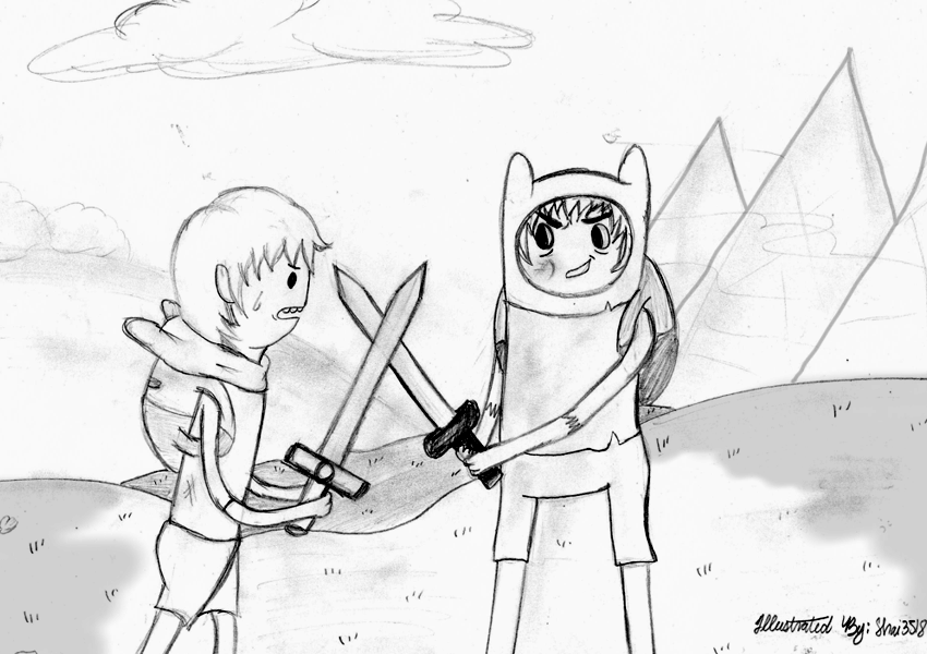 Adventure Time:Good Finn vs. Bad Finn