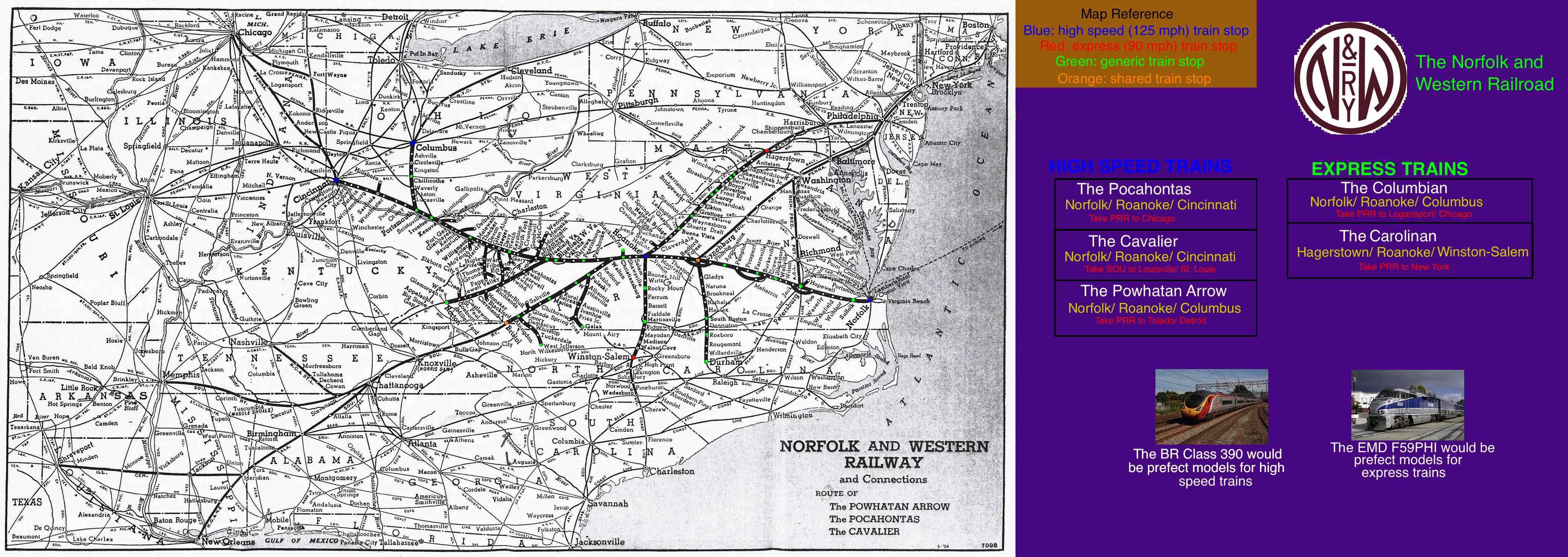 Fictionalized Norfolk and Western post 1990