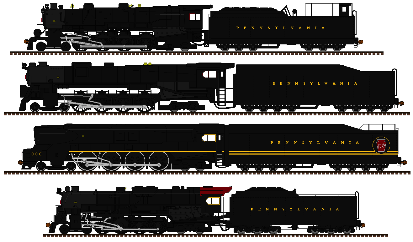 The PRR R class engines by mrbill6ishere on DeviantArt