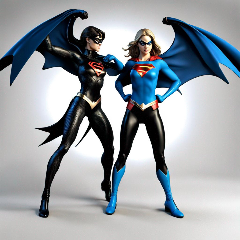 Supergirl and female Nightwing (DC Comics)