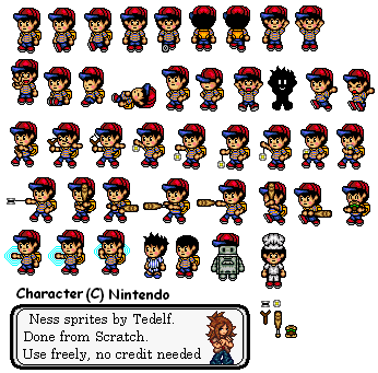 Ness Sprite Sheet